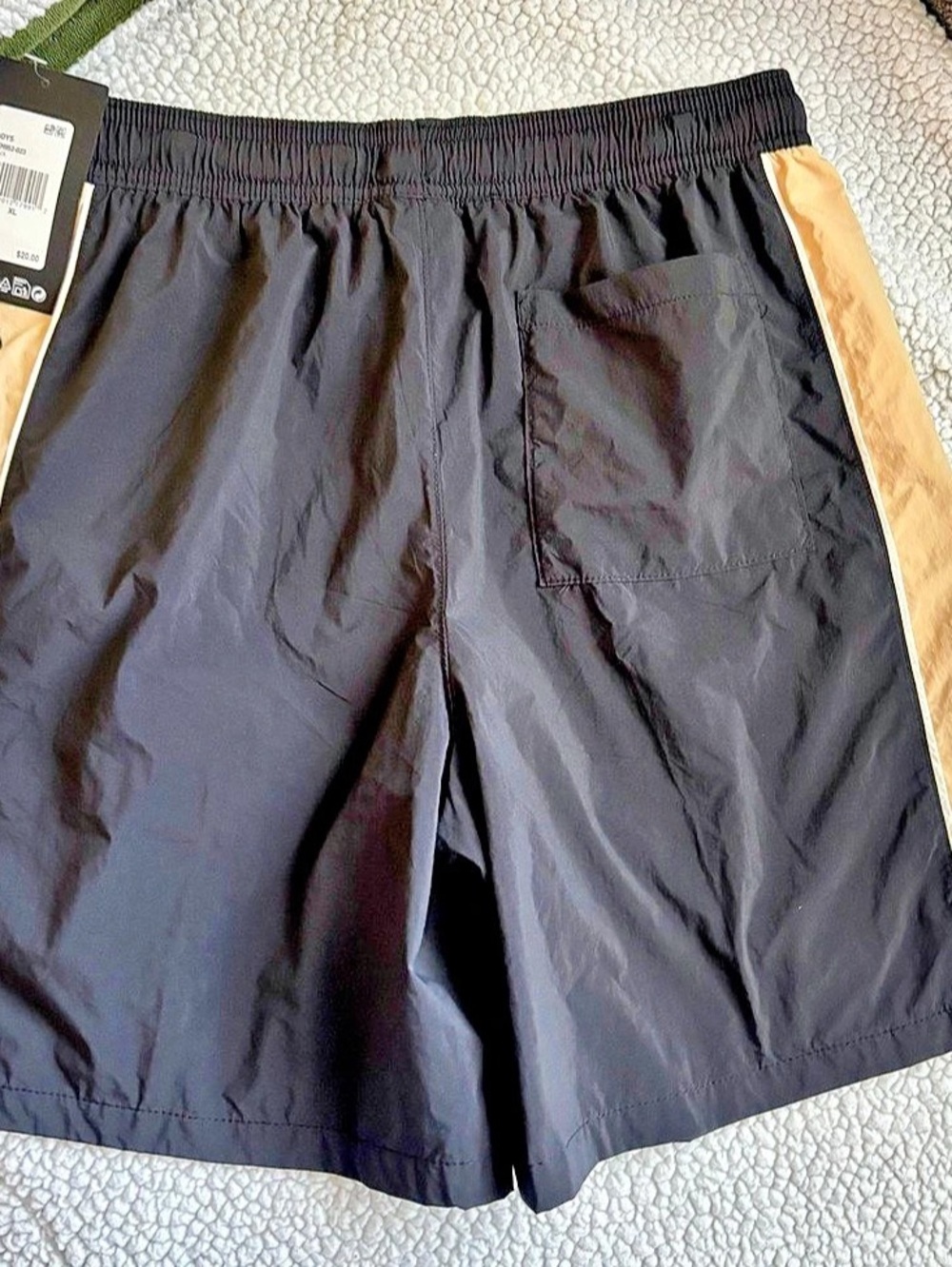 Converse Boys Hit With Piping Shorts Black & Brown Boys XL